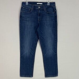Levi’s Boyfriend Jeans Size 30 Mid Rise Dark Wash Straight Leg
